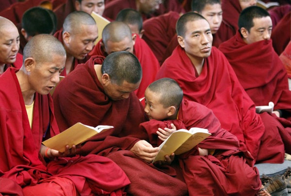 Tibetan monks